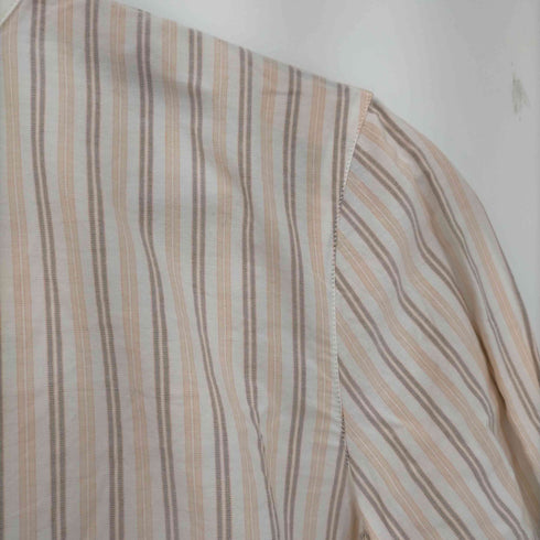アーペーセー A.P.C. 90s フランス製 バンドカラーストライプ プルオーバーシャツ レディース import:S