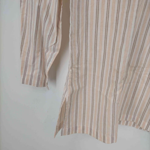 アーペーセー A.P.C. 90s フランス製 バンドカラーストライプ プルオーバーシャツ レディース import:S
