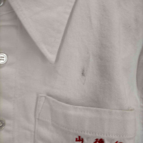 ザンダーゾウ XANDER ZHOU 17ss 山徳組 刺繍ホワイトデニムジャケット メンズ JPN:48