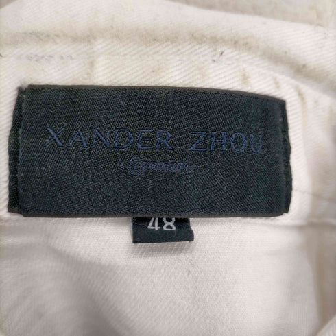 ザンダーゾウ XANDER ZHOU 17ss 山徳組 刺繍ホワイトデニムジャケット メンズ JPN:48