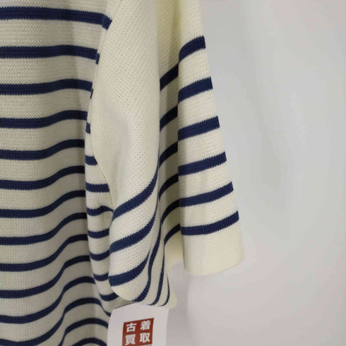 ヴェトモンドゥトラバイユ VETEMENTS DE TRAVAIL ボーダーサマーニットカットソー メンズ JPN:M