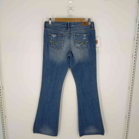 ルールナンバー RUEHL No.925 ダメージ加工ベルボトムデニム レディース W28L33
