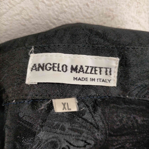 ANGELO MAZZETTI MADE IN ITALY ペイズリー柄サテンシャツ メンズ JPN:XL