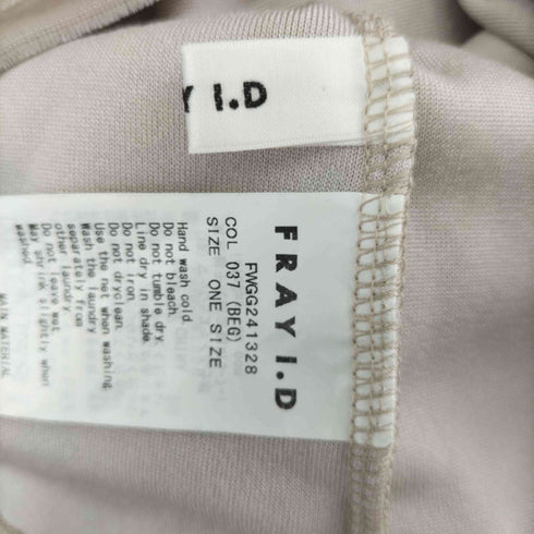 フレイアイディー FRAY I.D 24SS トリアセベロアベアトップ レディース ONE SIZE