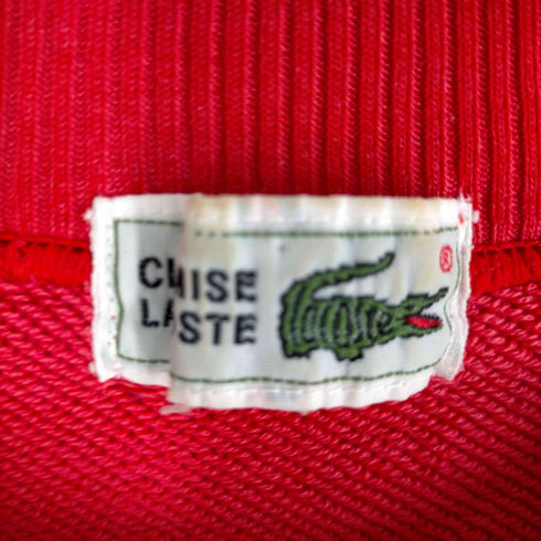 シュミーズ ラコステ CHEMISE LACOSTE 90S ワニ刺しゅうクルーネックスウェット メンズ
