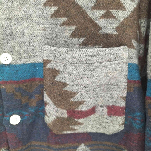 Change Well 総柄 オールドワーク フランネルシャツ メンズ import:XL