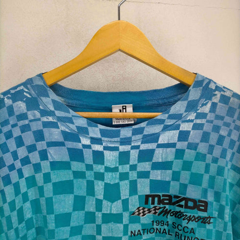 1994 SCCA NATIONAL RUNOF FS MADE IN USA オールオーバープリント 半袖Tシャツ 袖裾シングル メンズ JPN:XL