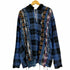 ジレ gilet REMAKE WIDE HOOD SHIRT リメイクシャツ 再構築 フード付き ネルシャツ メンズ FREE