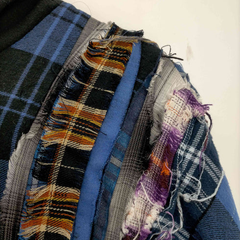 ジレ gilet REMAKE WIDE HOOD SHIRT リメイクシャツ 再構築 フード付き ネルシャツ メンズ FREE