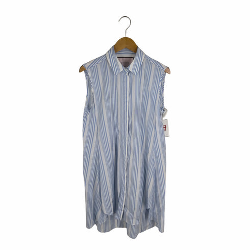 バグッタ Bagutta SALLY 比翼ボタン ストライプ柄 ノースリーブシャツ レディース JPN:XS
