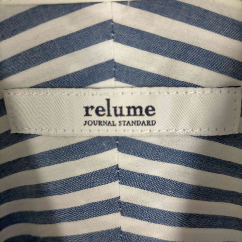 ジャーナルスタンダードレリューム JOURNAL STANDARD relume 21SS タイプライターワッシャークレリックワンピース レディース FREE