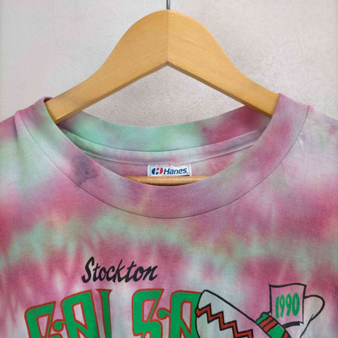ヘインズ Hanes STOCKTON SALSA FESTIVAL 1990 タイダイ染 メンズ JPN:XXL