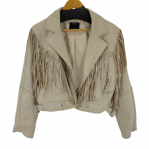 ベルシュカ BERSHKA スエードフリンジジャケット レディース S