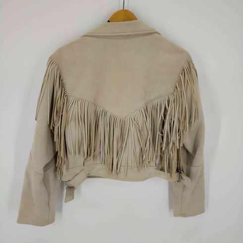 ベルシュカ BERSHKA スエードフリンジジャケット レディース S
