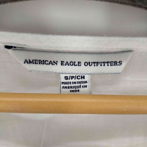 アメリカンイーグルアウトフィッターズ AMERICAN EAGLE OUTFITTERS レースブラウス フレアスリーブ レディース import:S