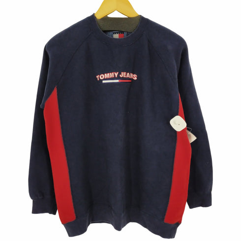 トミーヒルフィガー TOMMY HILFIGER バイカラークルーネックスウェットプルオーバー メンズ XL