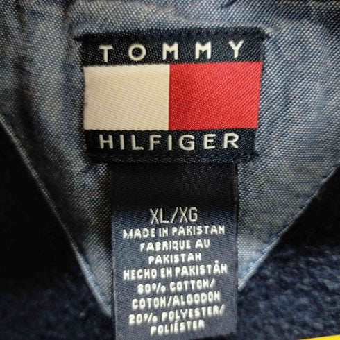 トミーヒルフィガー TOMMY HILFIGER バイカラークルーネックスウェットプルオーバー メンズ XL