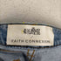 フェイスコネクション FAITH CONNEXION 裾ジップ ペイントストレッチデニムパンツ レディース 26