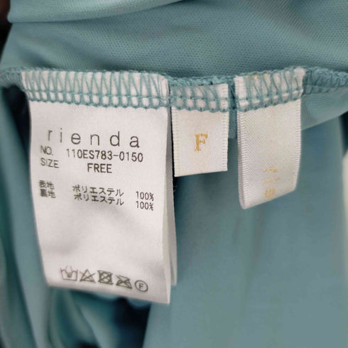 リエンダ rienda 2WAY カシュクールタイトCUT OP レディース FREE