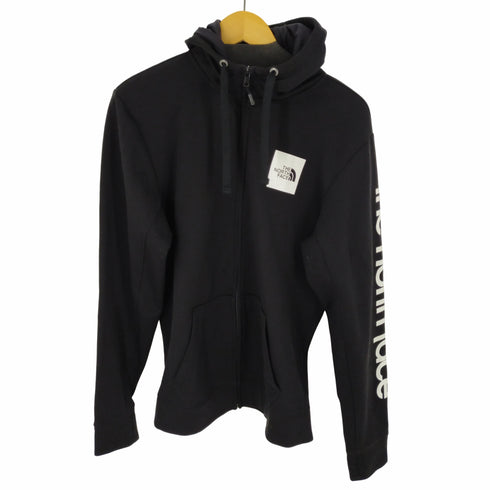 ザノースフェイス THE NORTH FACE ボックスロゴ アームプリントジップアップパーカー メンズ JPN:M