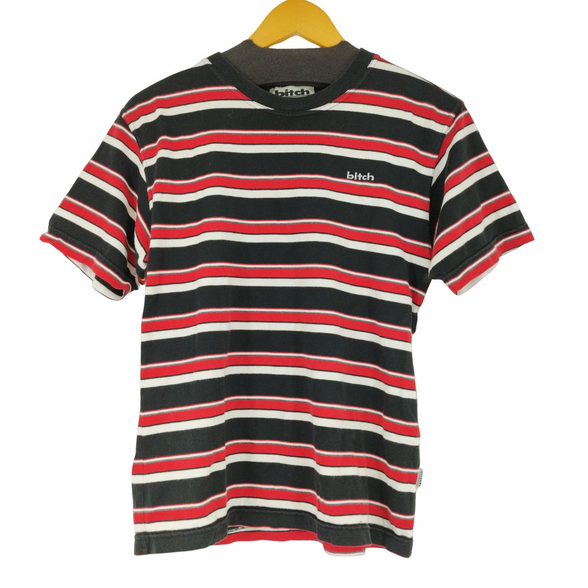 90s bitch skateboards ボーダー ポロシャツ 刺繍ロゴ L 90s bitch skateboards border T-shirt | 古着屋 grin days memory