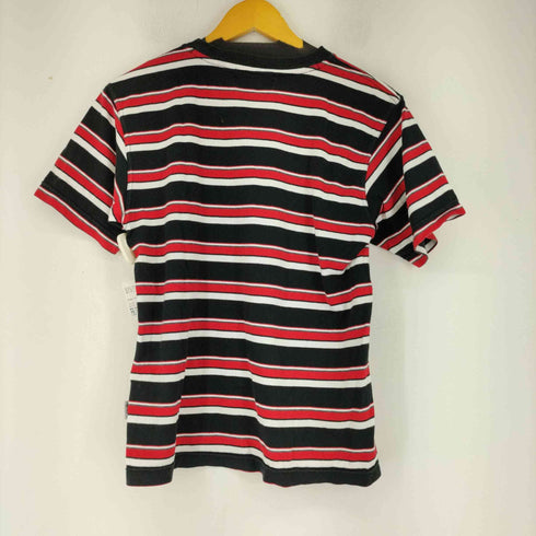 ビッチスケート ボーディング bitch skateboards 90-00s フロントロゴ刺繍 ボーダーTシャツ メンズ import:M 38-40