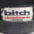 ビッチスケート ボーディング bitch skateboards 90-00s フロントロゴ刺繍 ボーダーTシャツ メンズ import:M 38-40