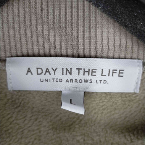 アデイインザライフユナイテッドアローズ A day in the life UNITED ARROWS 裏起毛 スエードクルーネックブルオーバー メンズ L