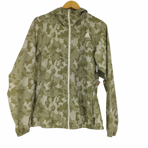 アディダス adidas CLIMAPROOF 両面ロゴプリント カモフラジップアップフーディ メンズ JPN:L