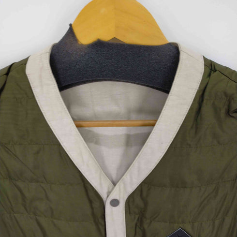 エディーバウアー Eddie Bauer スナップボタン リバーシブルキルティングベスト メンズ JPN:S