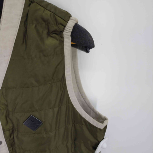 エディーバウアー Eddie Bauer スナップボタン リバーシブルキルティングベスト メンズ JPN:S