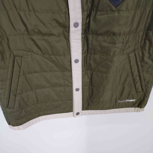 エディーバウアー Eddie Bauer スナップボタン リバーシブルキルティングベスト メンズ JPN:S