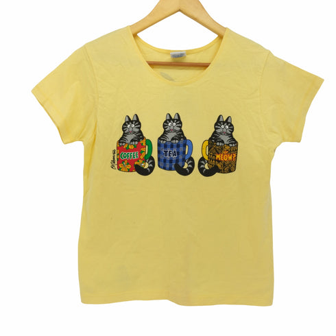 クレイジーシャツ CRAZY SHIRTS VINTAGE Hawaii キャット マグカップ プリント Tシャツ メンズ import:S