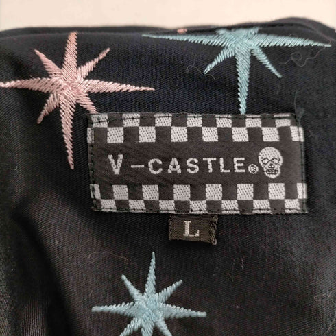 総刺繍コットンオープンカラーシャツ メンズ JPN:L