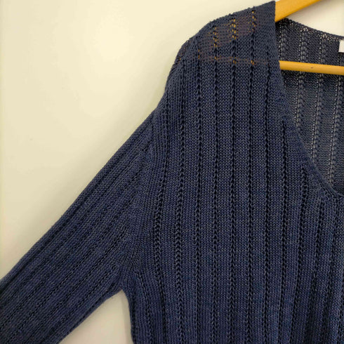 ザラ ZARA Vネック ローゲージニット レディース import:S