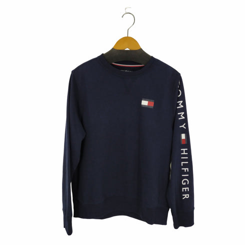 トミーヒルフィガー TOMMY HILFIGER 袖プリントクルーネックスウェット メンズ import:XL