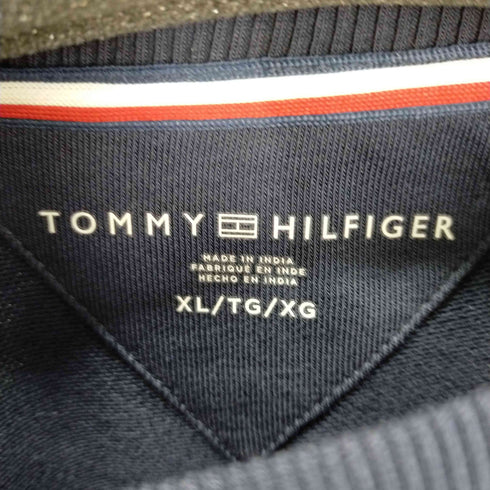 トミーヒルフィガー TOMMY HILFIGER 袖プリントクルーネックスウェット メンズ import:XL