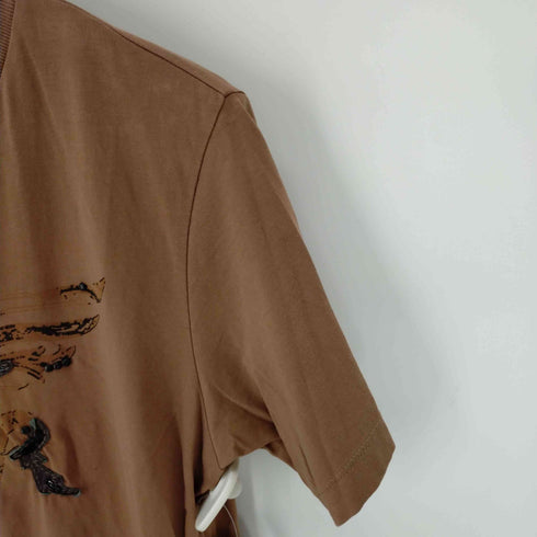 リプレイ REPLAY 異素材切替プリント S/S TEE メンズ import:L