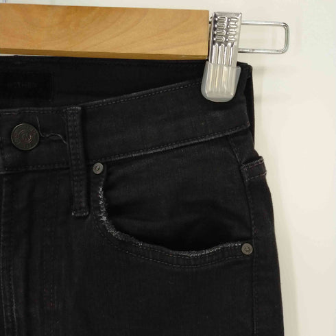 マザーデニム MOTHER DENIM High Waisted Rider Ankle Jeans ブラックスキニーデニムパンツ レディース US:23