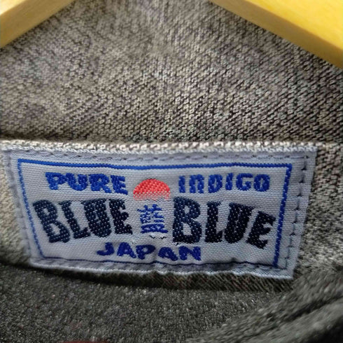 ブルーブルー BLUE BLUE ハーフボタン長袖シャツ ボックスシルエット メンズ 2