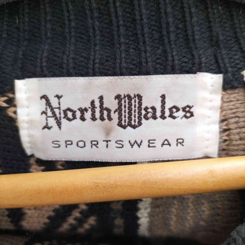 North Wales 90s 3Dコットンニット メンズ import:L