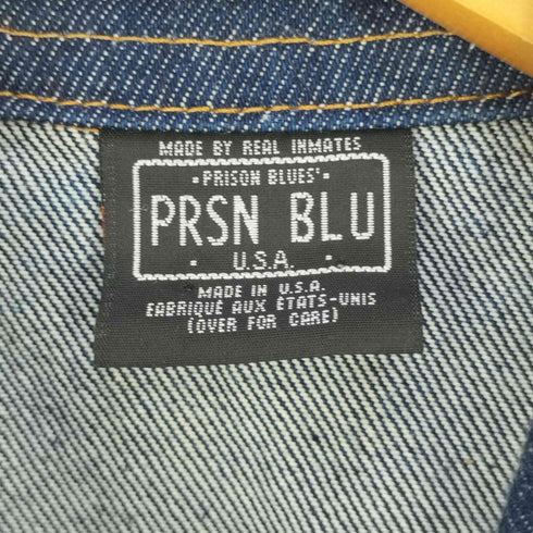 プリズンブルー PRSN BLU USA製 デニムカバーオールジャケット メンズ MD