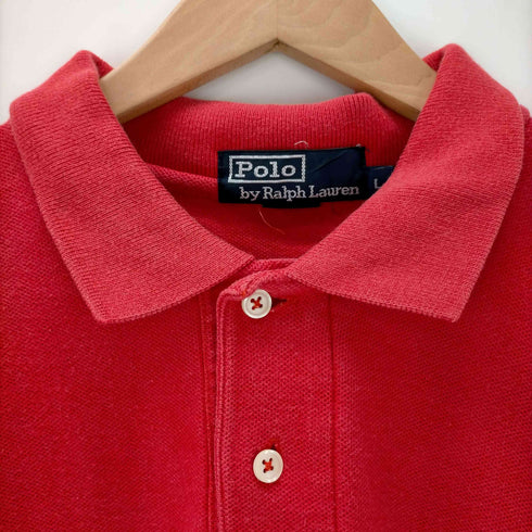 ポロバイラルフローレン Polo by RALPH LAUREN ポニー刺繍 長袖ポロシャツ メンズ import:L
