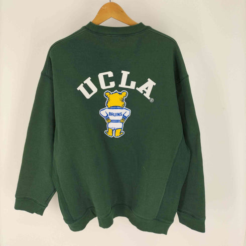 ユーシーエルエー UCLA 両面 フロッキープリント クルーネックスウェット メンズ import:XL