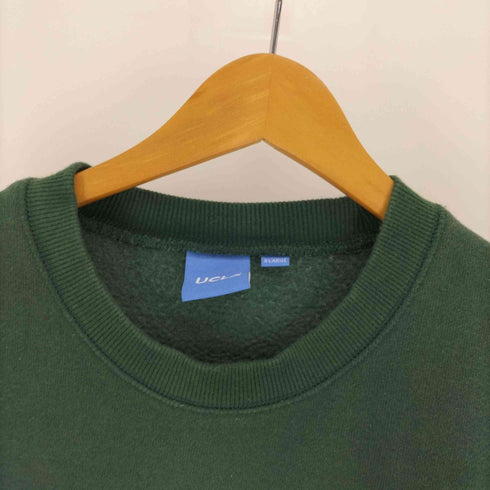 ユーシーエルエー UCLA 両面 フロッキープリント クルーネックスウェット メンズ import:XL