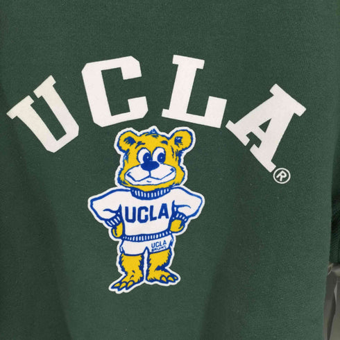 ユーシーエルエー UCLA 両面 フロッキープリント クルーネックスウェット メンズ import:XL