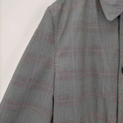 best coat company VINTAGE 裏地総柄 切替 ステンカラーコート メンズ import:M