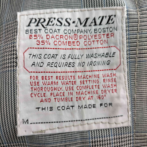 best coat company VINTAGE 裏地総柄 切替 ステンカラーコート メンズ import:M