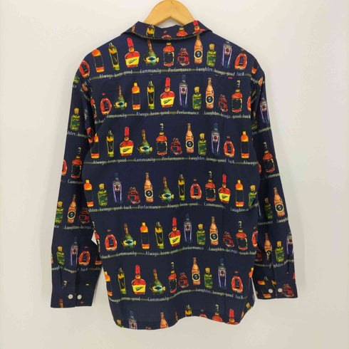 フルギ Cemptation VINTAGE 開襟 ボトル柄 L/S シャツ メンズ import:M