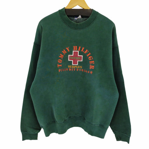 トミーヒルフィガー TOMMY HILFIGER 90S クルーネックスウェット ヘビーコットン メンズ